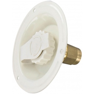 Water Inlet, Recessed Flange, FPT, Lead-Free, Colonial White, Bulk ...