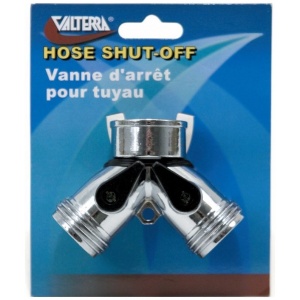 Hose Shut-Off, Double, Metal, Carded