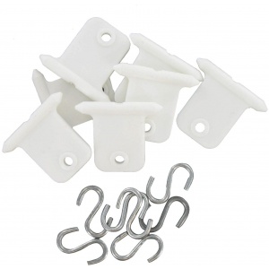 Awning Accessory Hangers, White, Carded