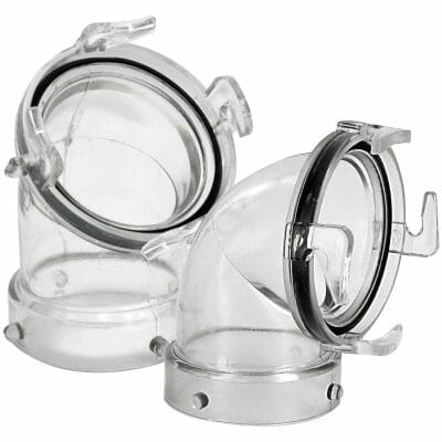 Clearview Adapter, 45°, with 3″ Bay Lugs
