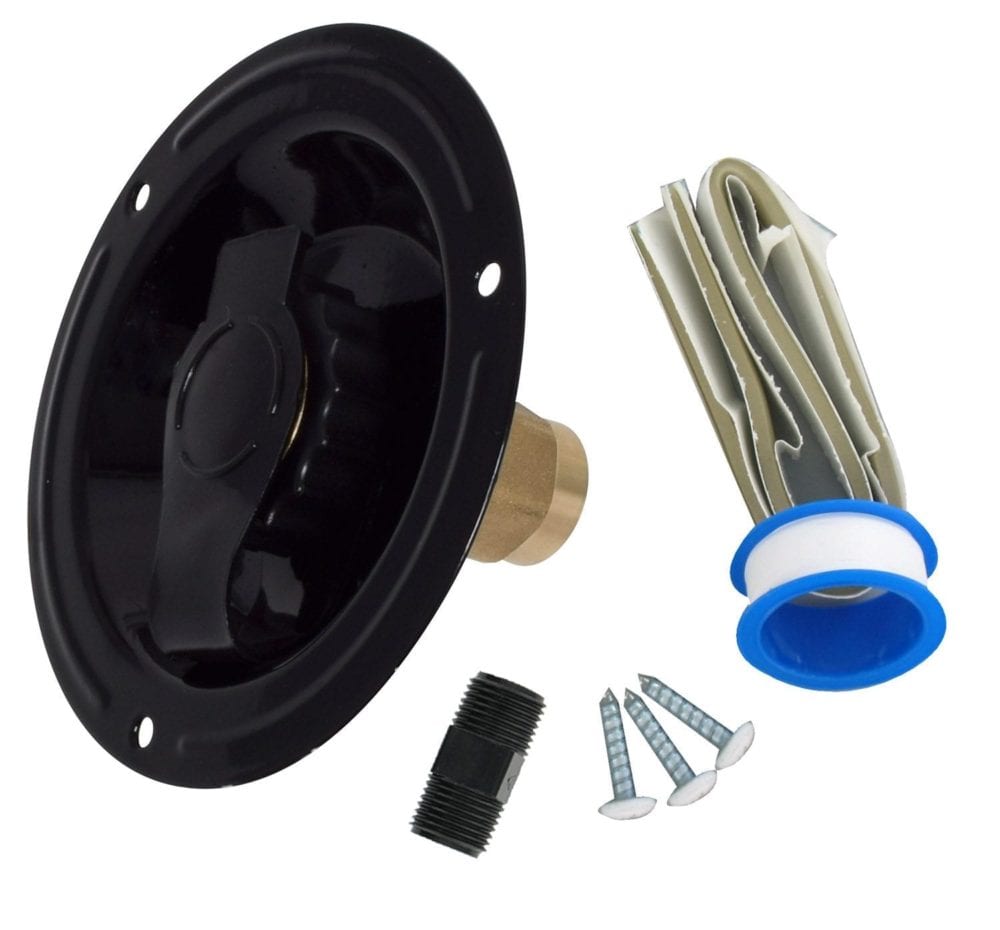 Water Inlet, Recessed Flange, FPT, Lead-Free, Black, Carded - Valterra.com